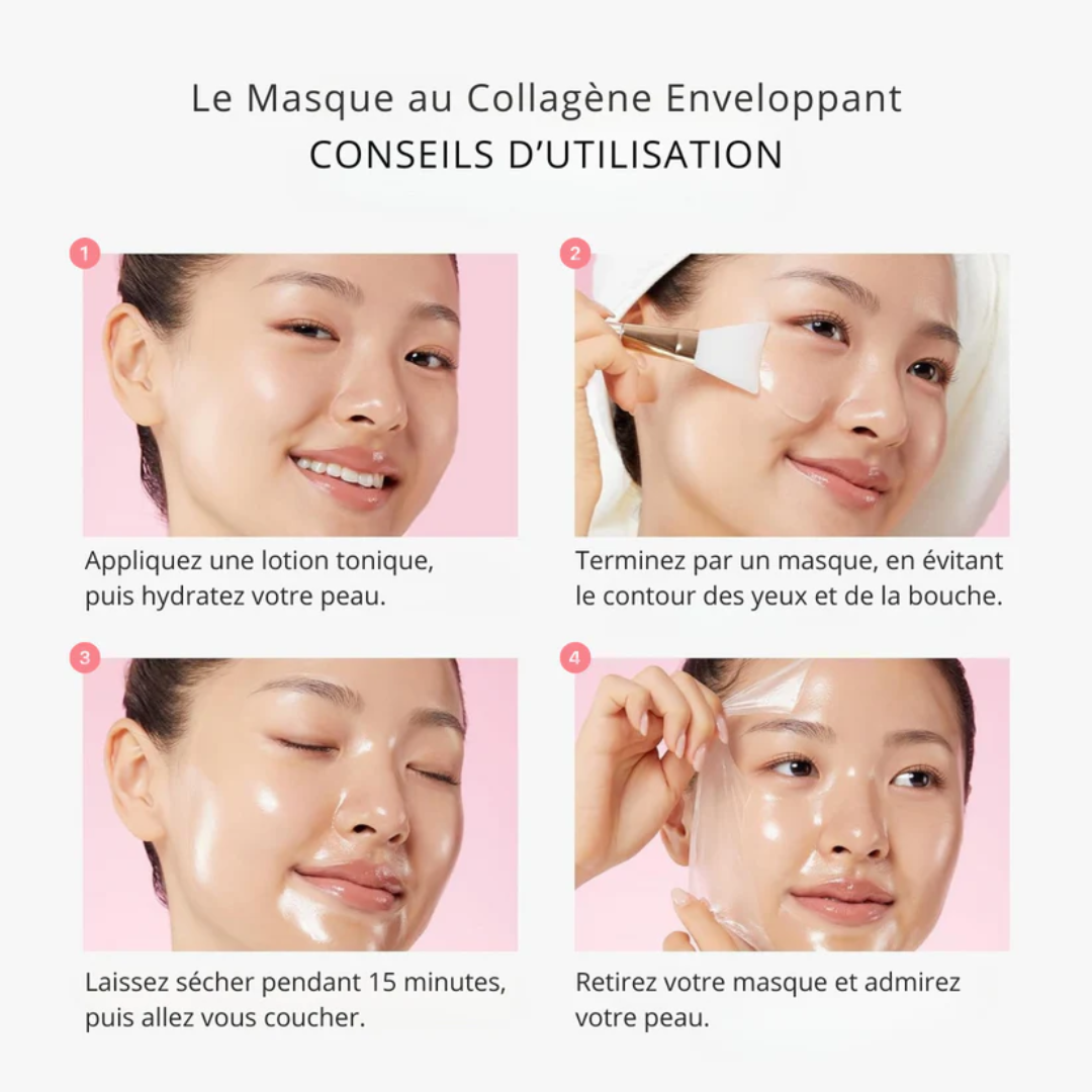 Masque au Collagène BIO – Rituel de Beauté Coréen